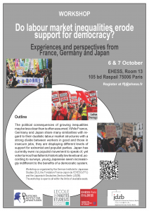 Do labour market inequalities erode support for democracy? Experiences and perspectives from France, Germany and Japan