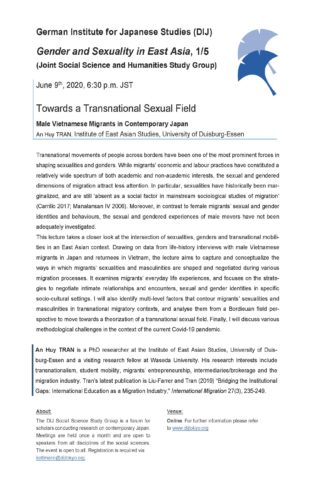 Towards a Transnational Sexual Field: Male Vietnamese Migrants in Contemporary Japan