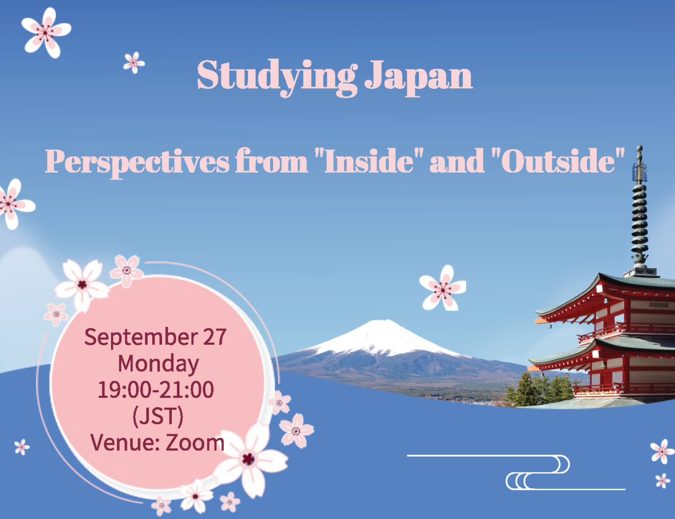 2021.9 workshop poster studying japan