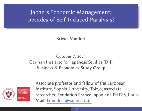 Japan’s economic management: decades of self-induced paralysis?